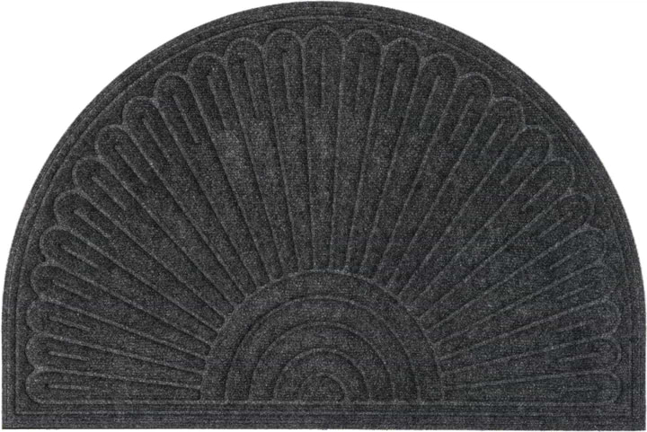 Килимок придверний Multyhome Halfmoon Contours,темно-сірий 60x90 см (EU5000267)